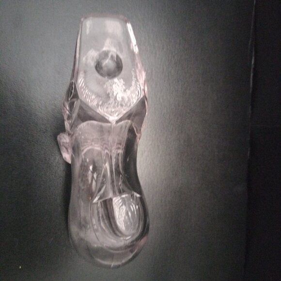 Light Pink Bow Glass Slipper 1876 Centennial Exposition Gillinder Sons 5"1/2 - Picture 9 of 14